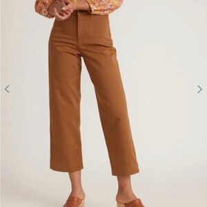 Marine Layer Bridget Slim Wide Leg Crop Pant